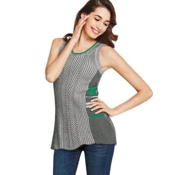 Cabi Trident Striped Knit Sweater Vest Womens XS #885 Tank Top - Picture 5 of 9